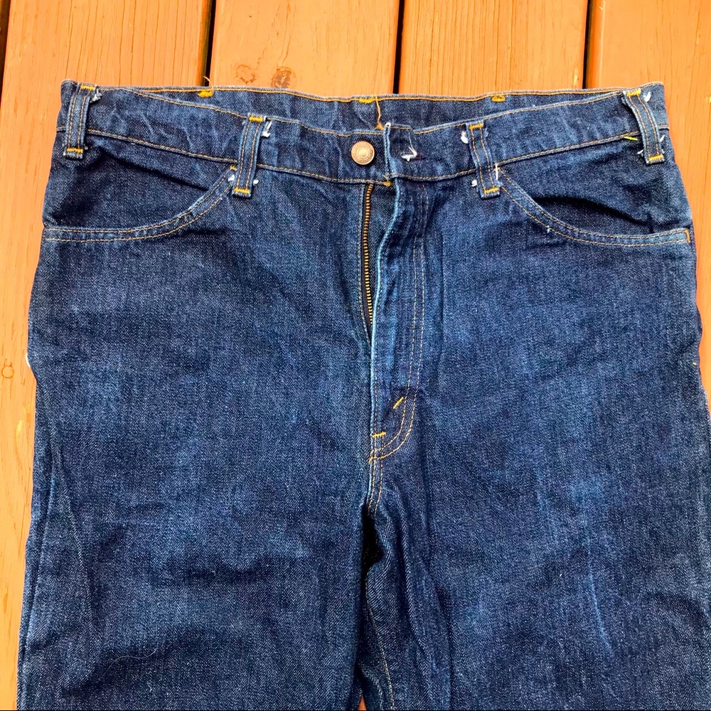 Vintage LEVI’S bell bottom flare bootcut dark wash - Picture 2 of 4